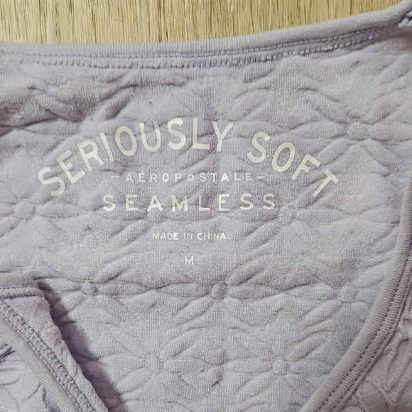 Aeropostale Purple Crop Tank Top Fitted - Picture 2 of 3